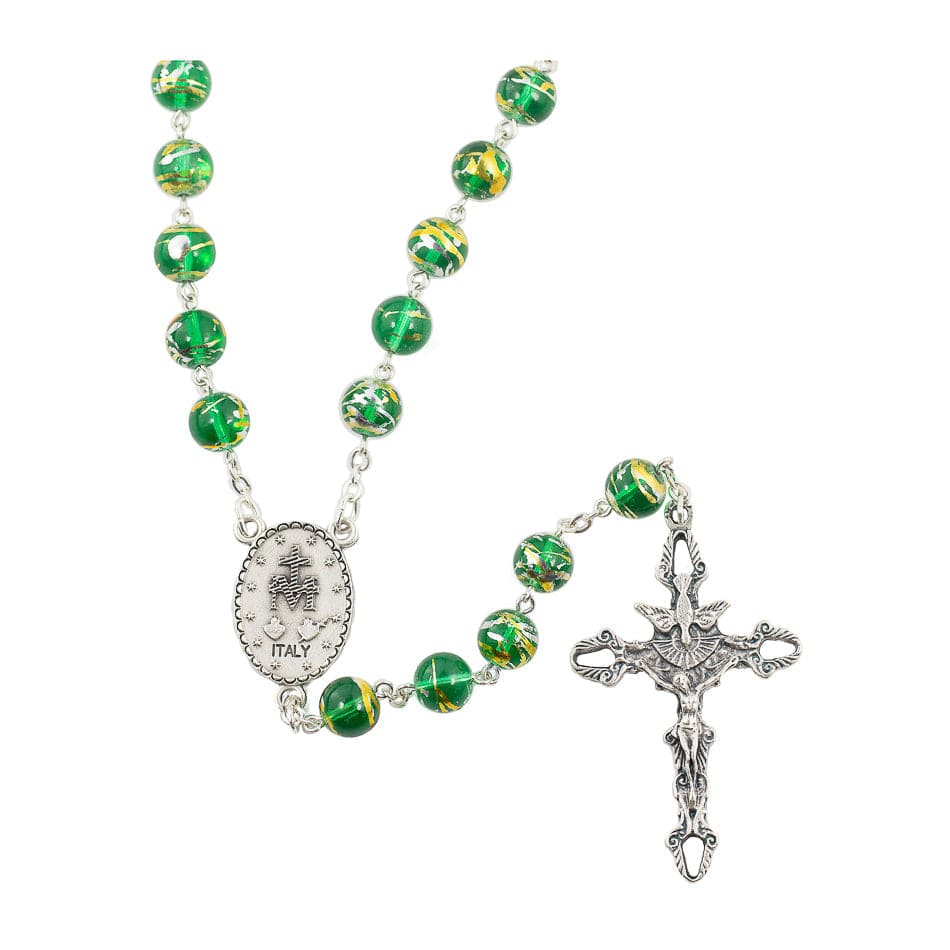 Aurora Glass Rosary of the Miraculous Virgin