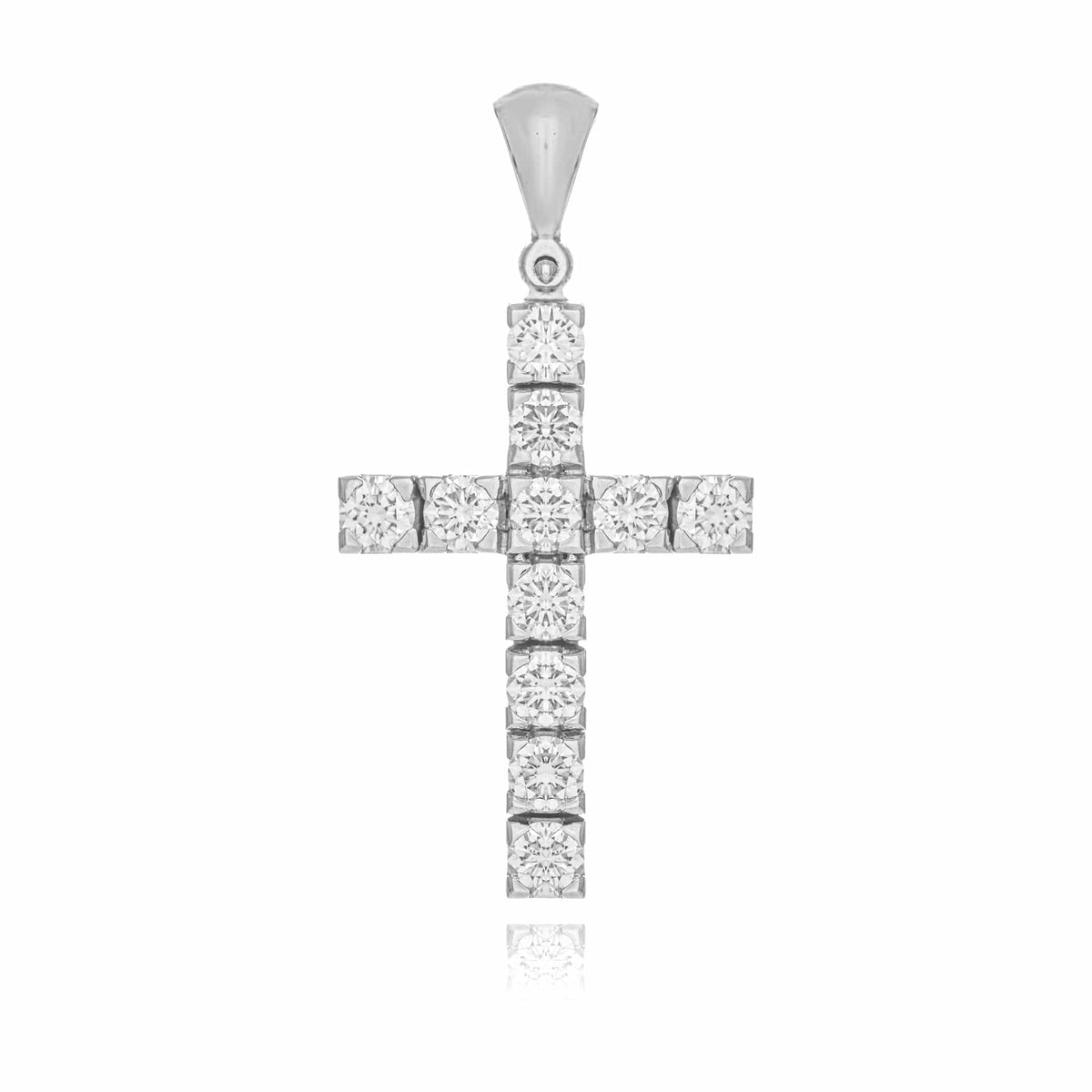 Cross in White Gold and Diamonds