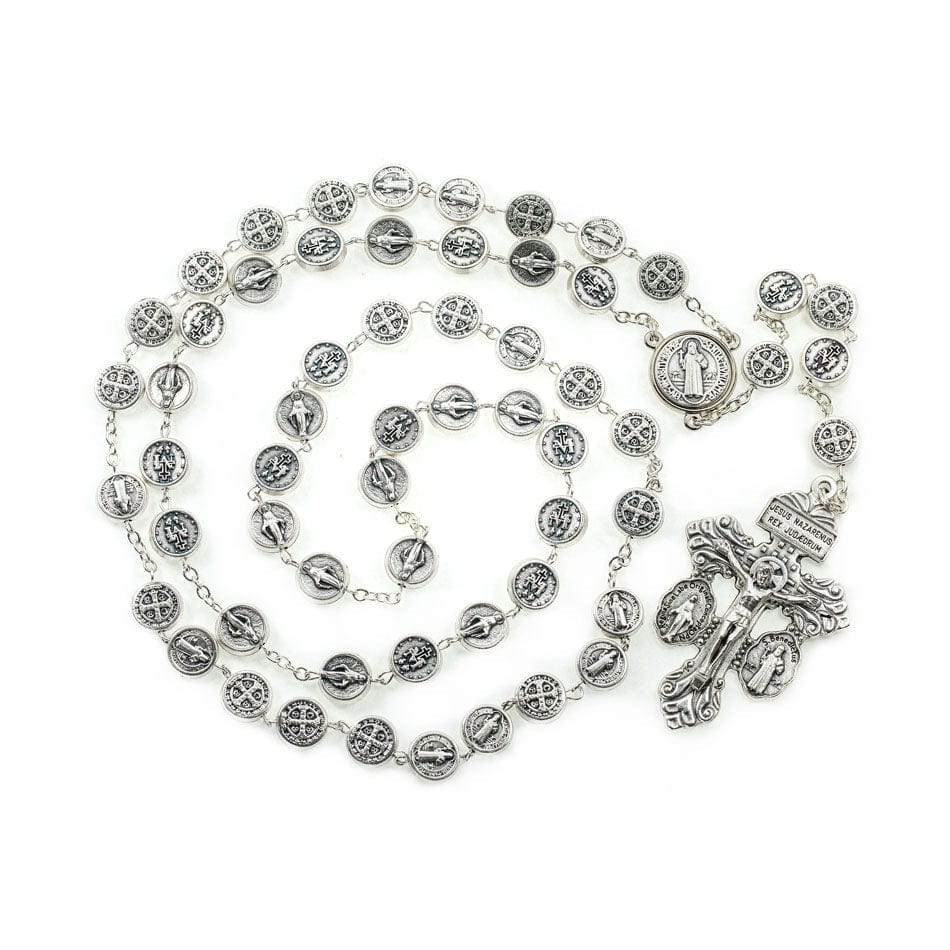 Forgiveness Rosary in Pewter
