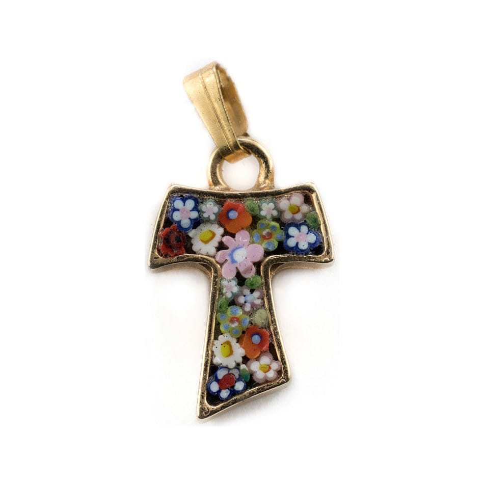 Galvanised Tau Cross in Micromosaic