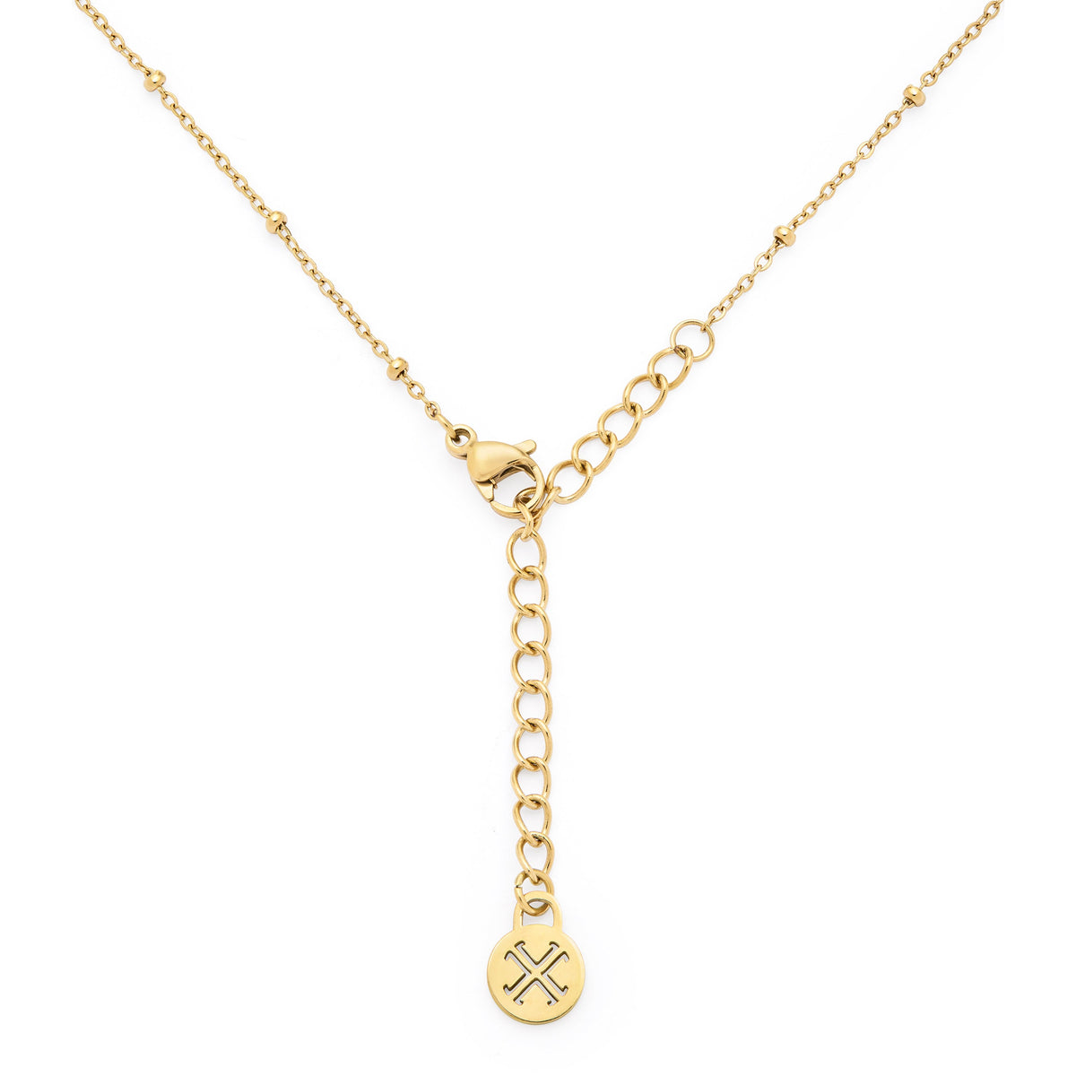 Gold-tone Stainless Steel Necklace with Jubilee 2025 Pendant