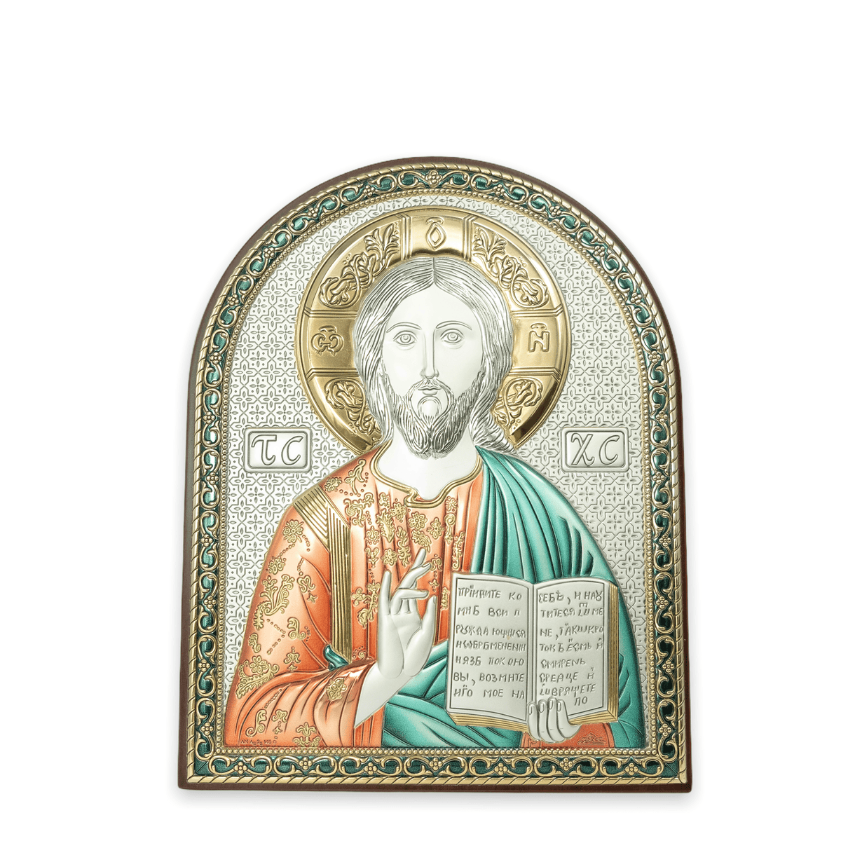 Jesus Bilaminated Sterling Silver Painting
