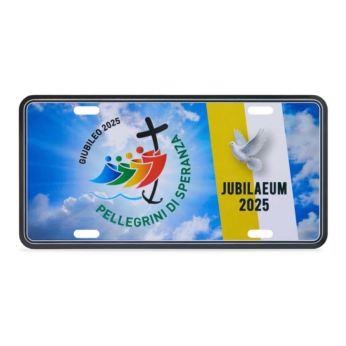 Jubilee 2025 Souvenir Metal Plate with Holy Spirit Dove