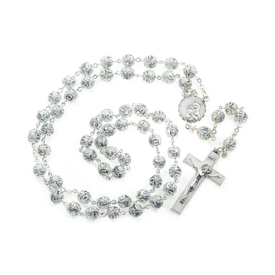 Mater Ecclesiae Rosary in capped beads