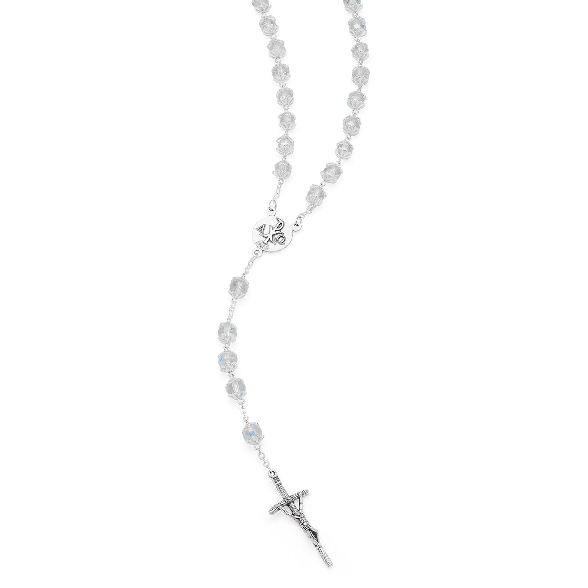Mater Ecclesiae Rosary in Transparent Beads