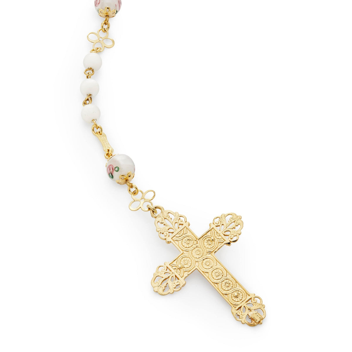Miraculous Mary Wedding Rosary in Murano Glass