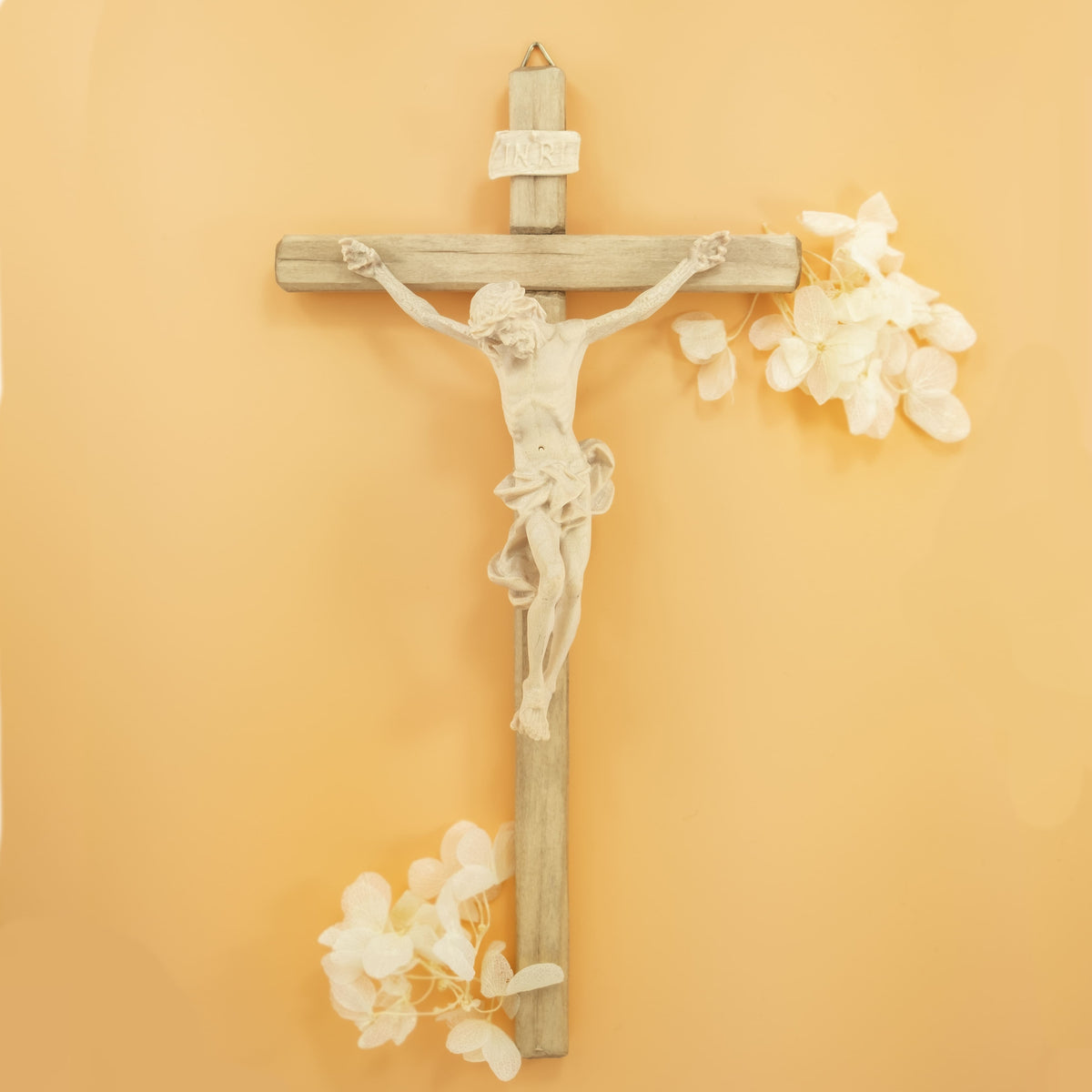 Natural Wood Crucifix Without Colours
