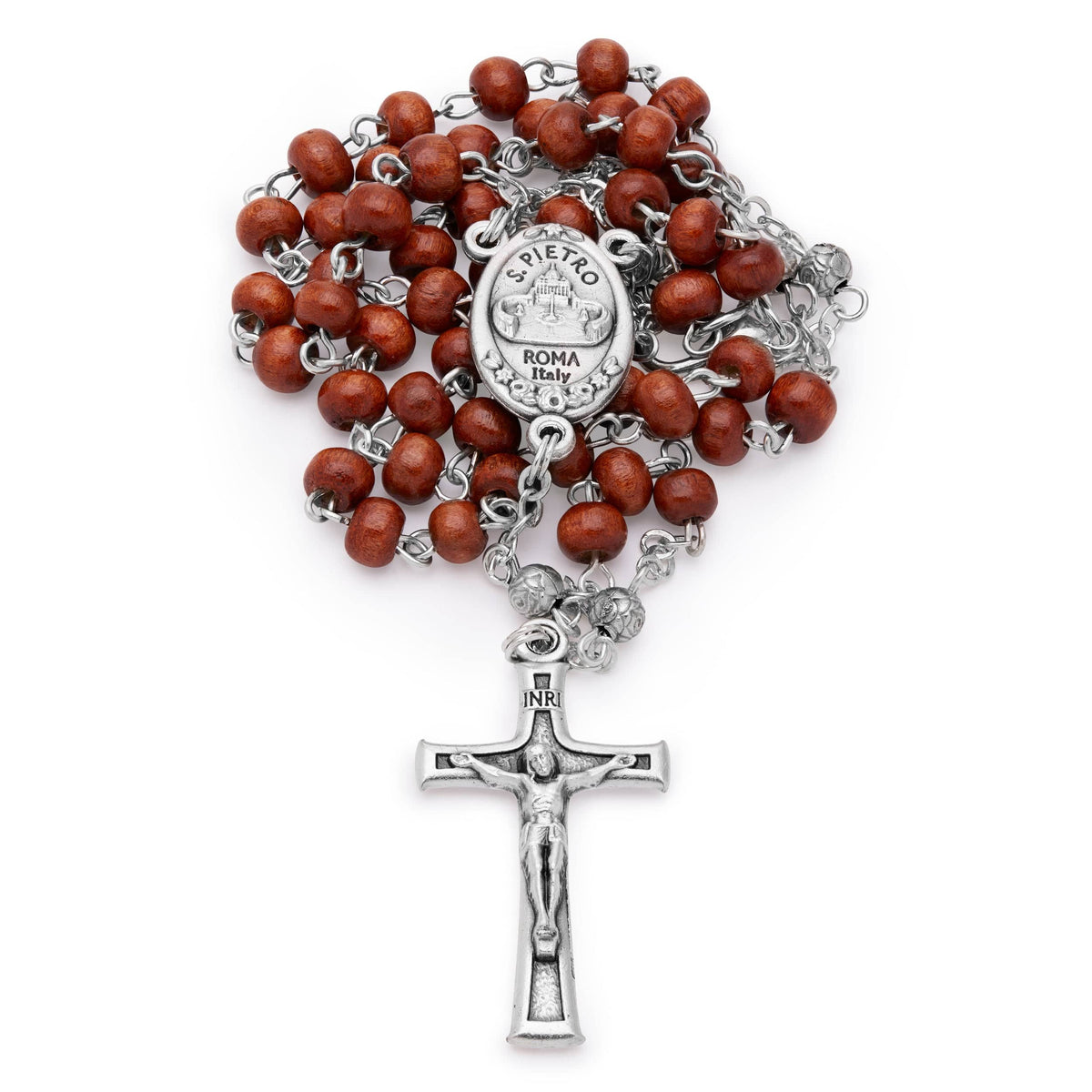 Olive Wood Our Lady of Good Health Rosary Case With Wood Rosary