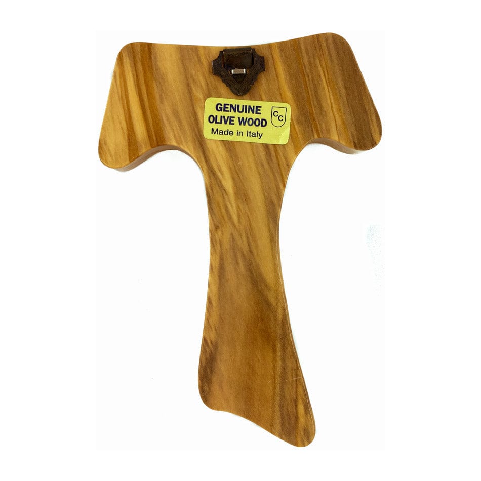 Olive Wood Tau Cross
