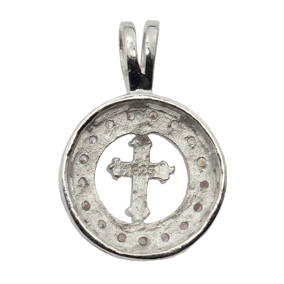 Openwork Medal Pendant with Cross