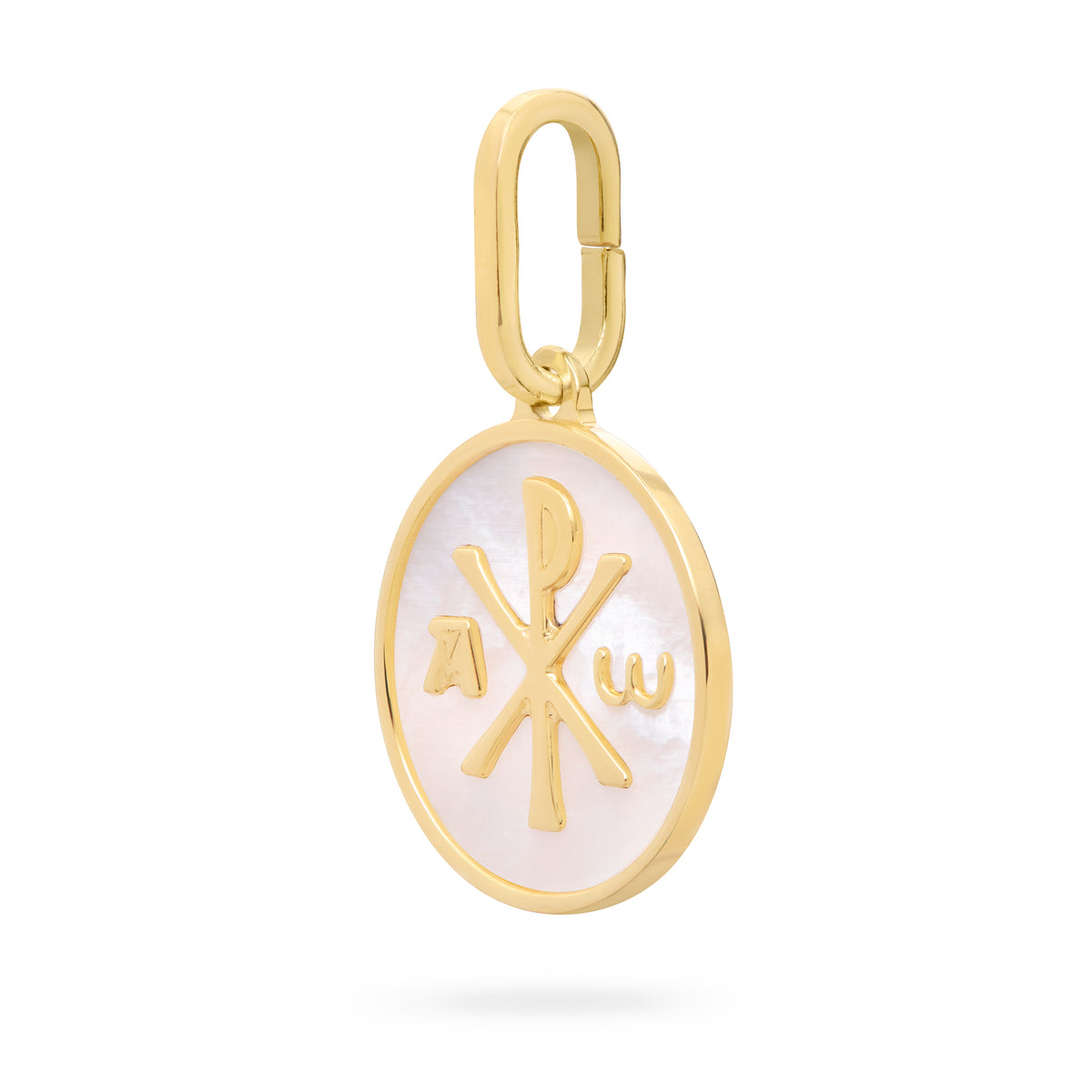 Peace Cross Medal in Gold-Plated Sterling Silver and Mother-of-Pearl