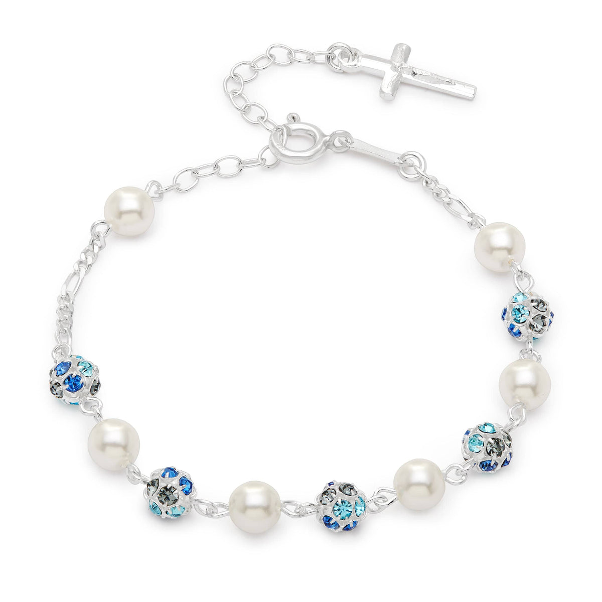 Pearl and Crystal Rosary Beads