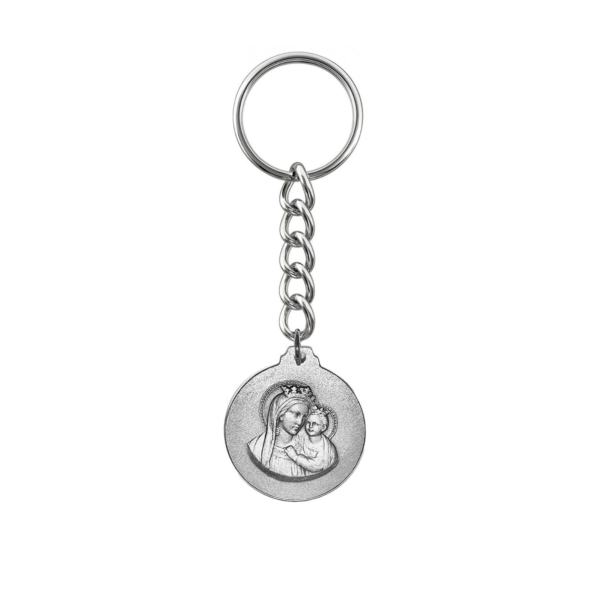 Pope Leo XIV Keychain with Our Lady of Good Counsel