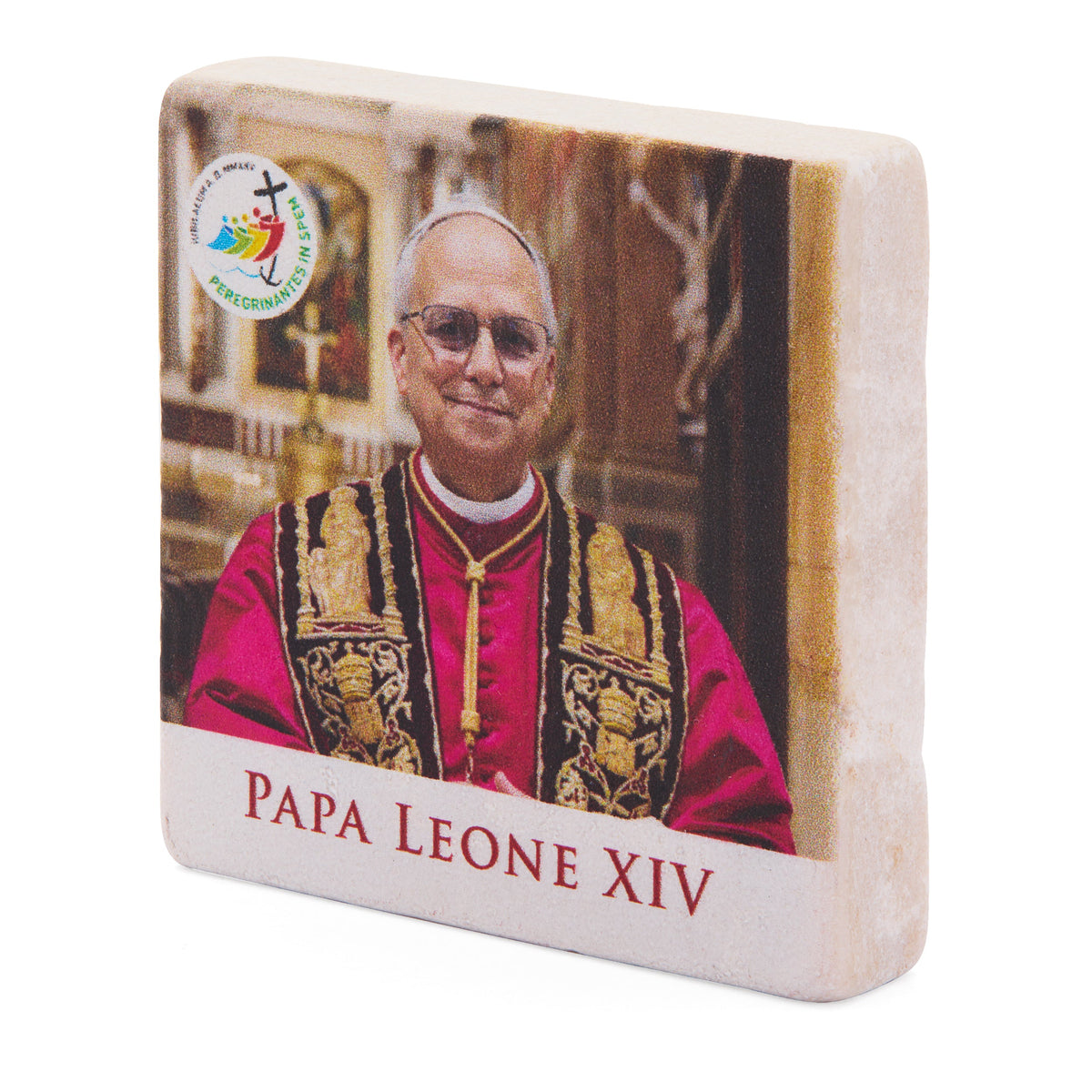 Pope Leo XIV Marble Dust Magnet