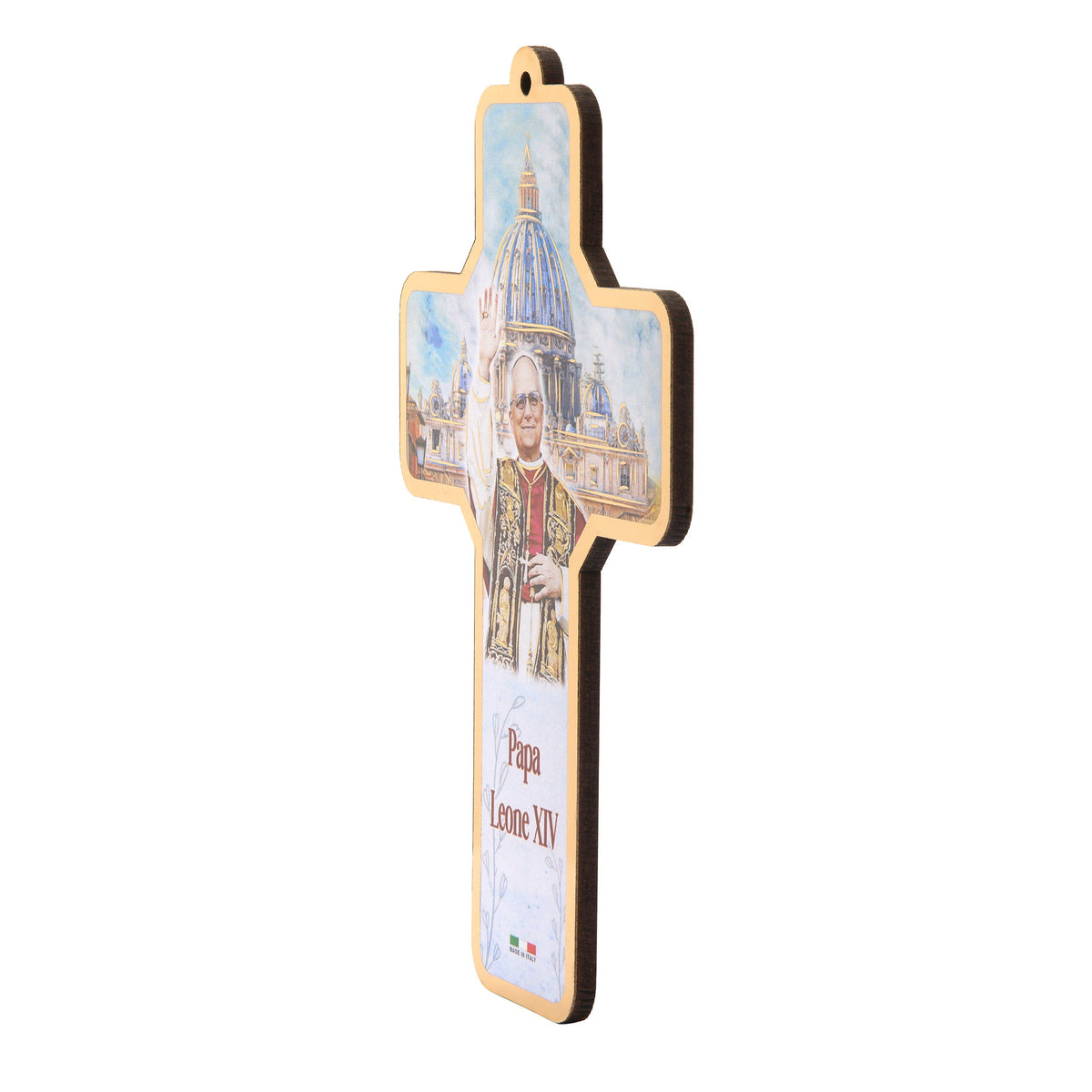 Pope Leo XIV Wooden Cross