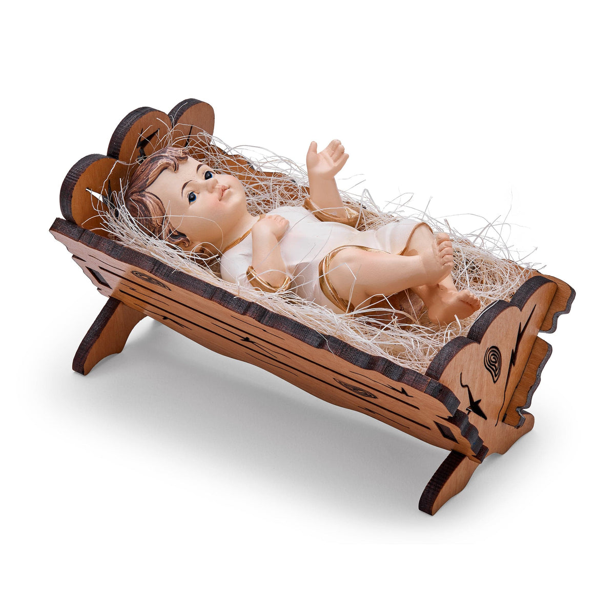 Resin Baby Jesus in the Crib