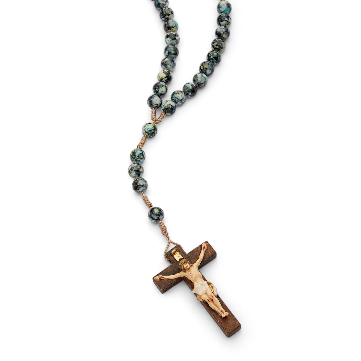 Resin Rosary in Rope