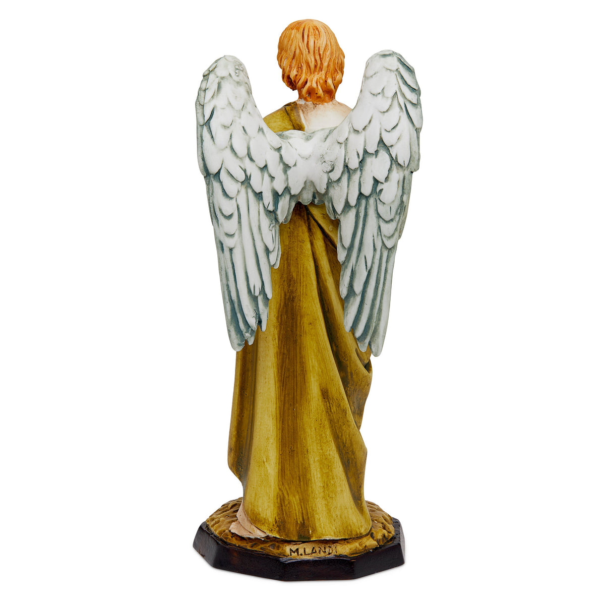 Resin Statue of the Guardian Angel With a Little Girl