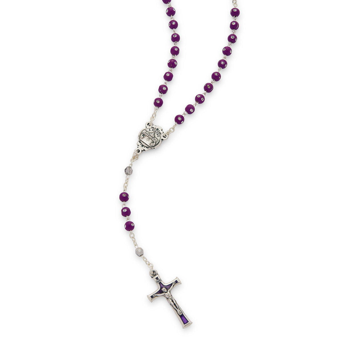 Rosary with Resin Beads And Strass