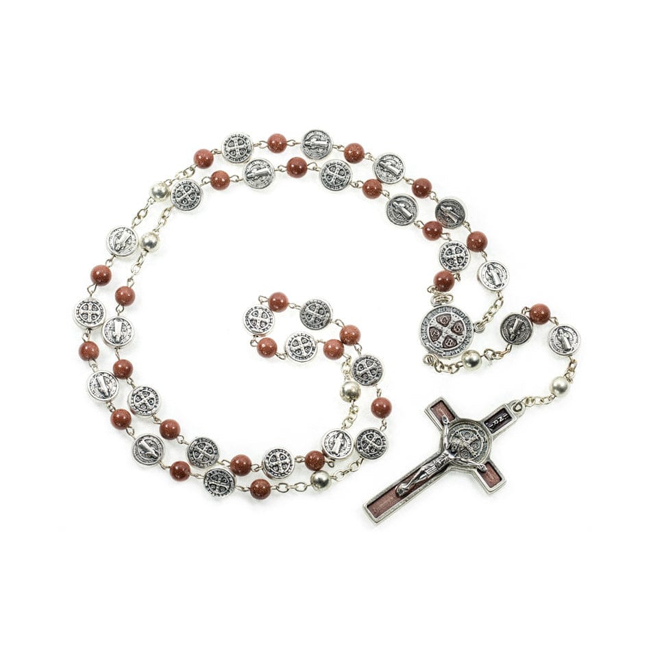 Saint Benedict Natural Goldsund Rosary