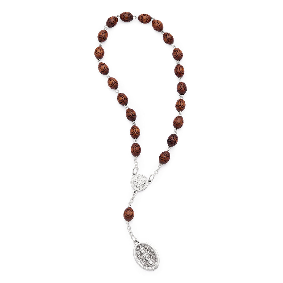 Saint Benedict Wooden Devotional Rosary