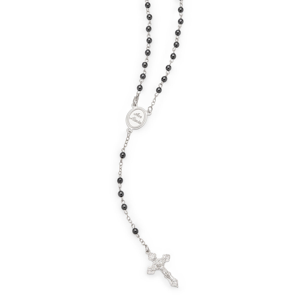 Saint Carlo Acutis Rosary with Hematite Beads