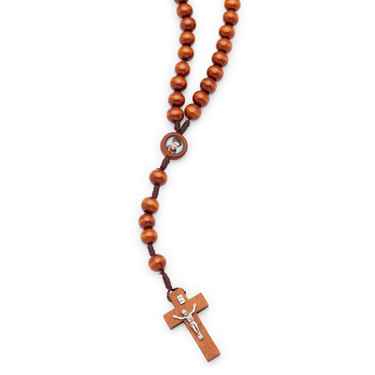 Saint Carlo Acutis Rosary with Wooden Beads