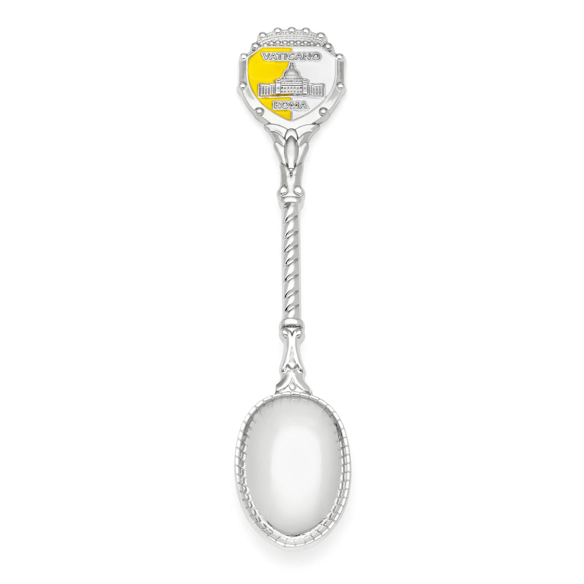 Souvenir Teaspoon with St.Peter's Basilica and Vatican Flag's Colors