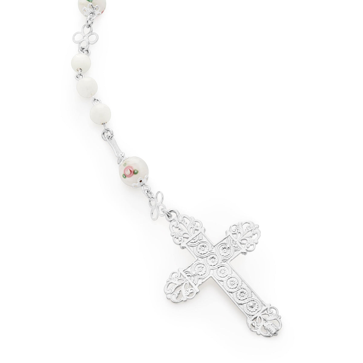 Sterling Silver Miraculous Mary Wedding Rosary