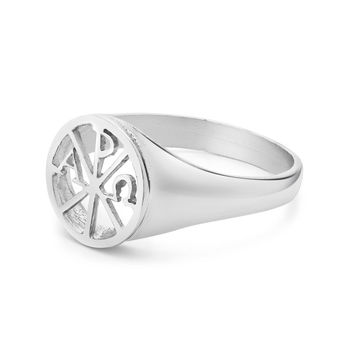 Sterling Silver Ring With the Chi Rho