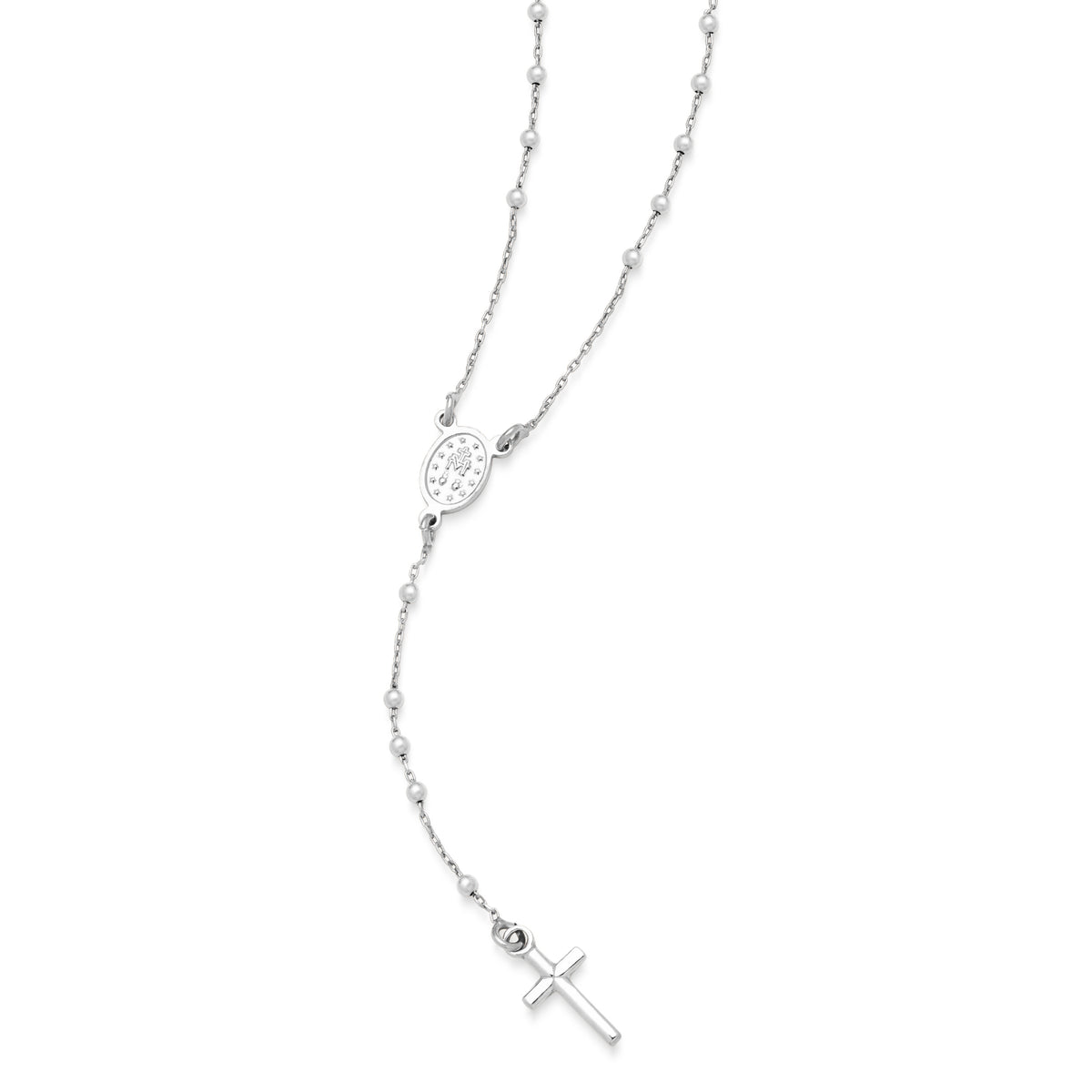 Sterling Silver Rosary with Small Beads