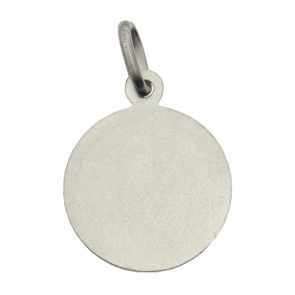 White Gold Medal Our Lady Of Sorrows