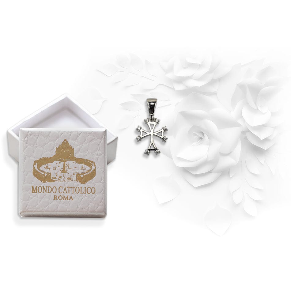 White Gold Squared Pendant