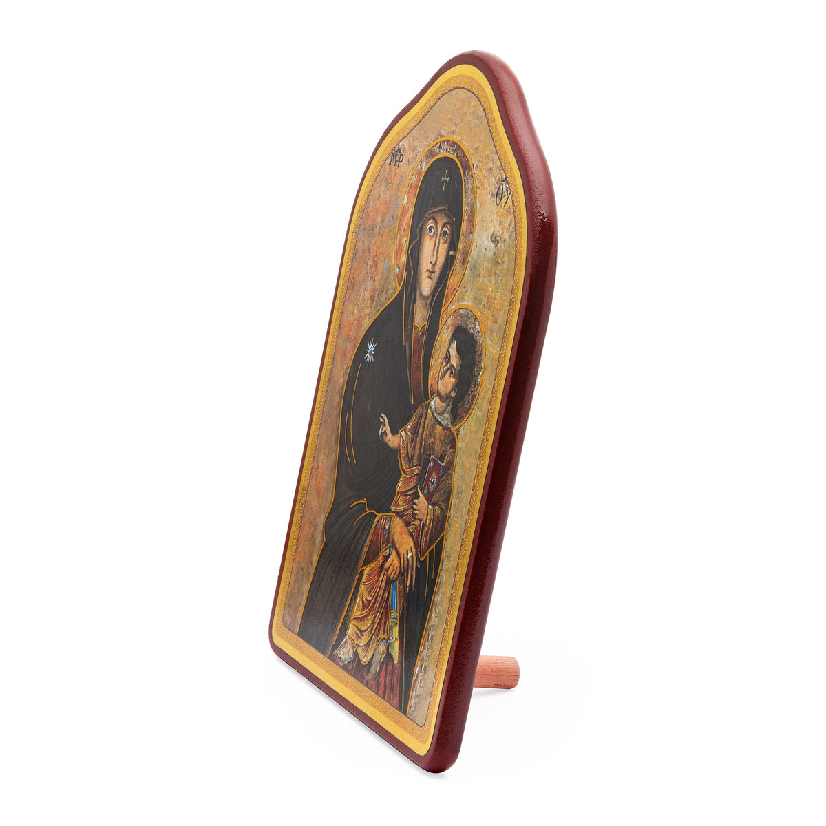 Wooden Painting With Red Frame of Salus Populi Romani