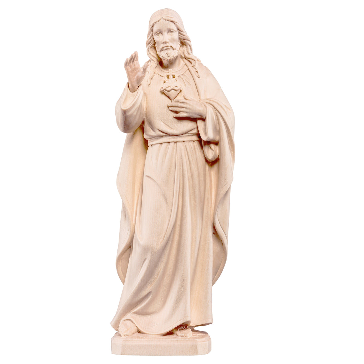 Wooden Statue of Sacred Heart of Jesus Classic Style