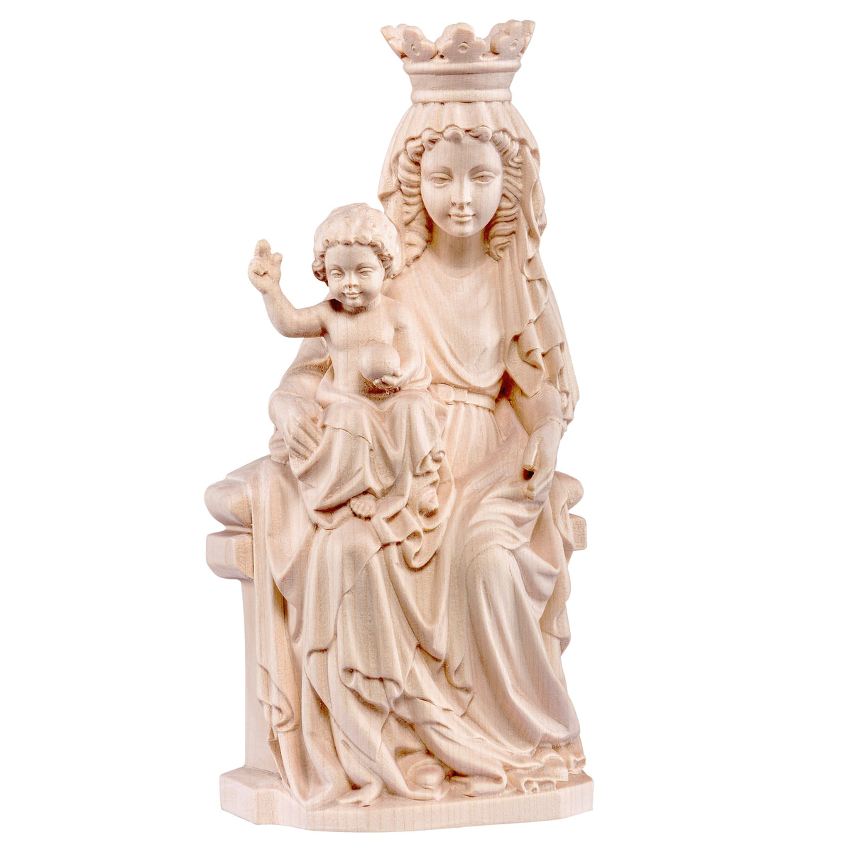 Wooden statue of Madonna of Prague