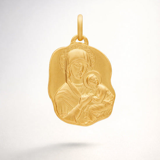 Gold Virgin Mary Pendants