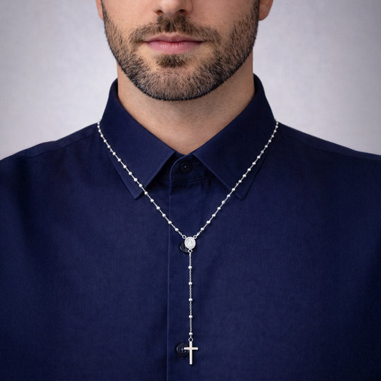 Gold Rosary Necklace for Men