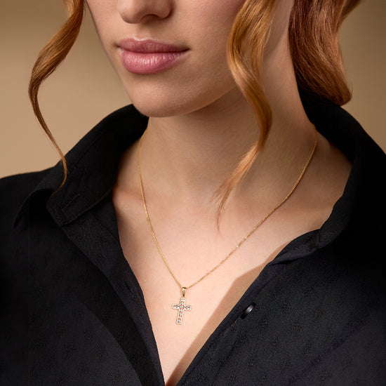Gold Cross & Jesus Christ Pendants