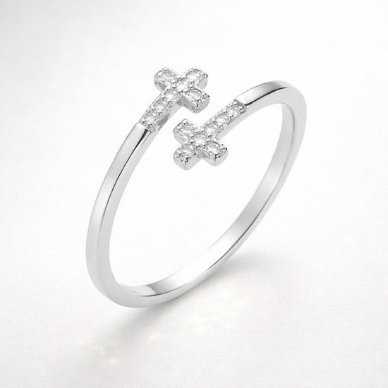 Silver Cross Ring