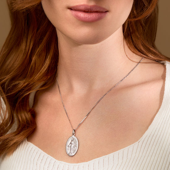 Virgin Mary Silver Pendants & Medals
