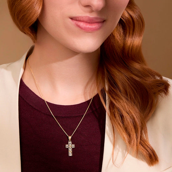 White Gold Cross Pendants