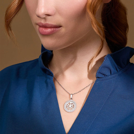 White Gold Religious Medals