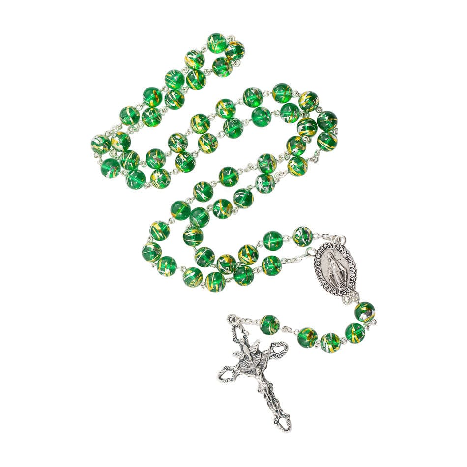 Aurora Glass Rosary of the Miraculous Virgin