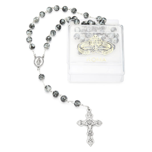 Black Marble Effect Rosary