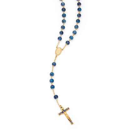 Blue Variegated Rosary of Our Lady of the Miraculous Medal