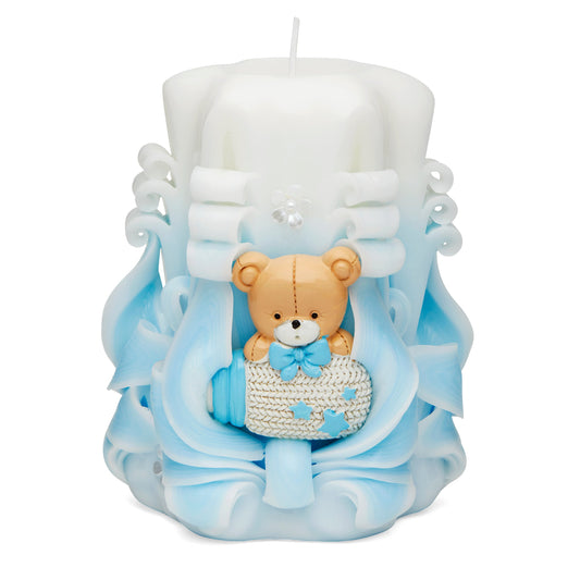Baptism Votive Candle for Boy