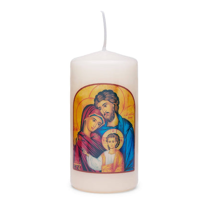 Candle with the Holy Family
