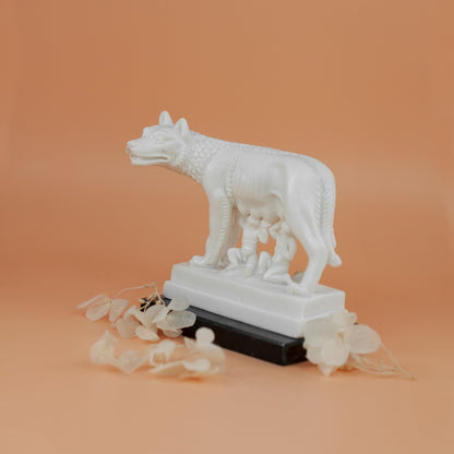 Capitoline Wolf Marble Dust Statue