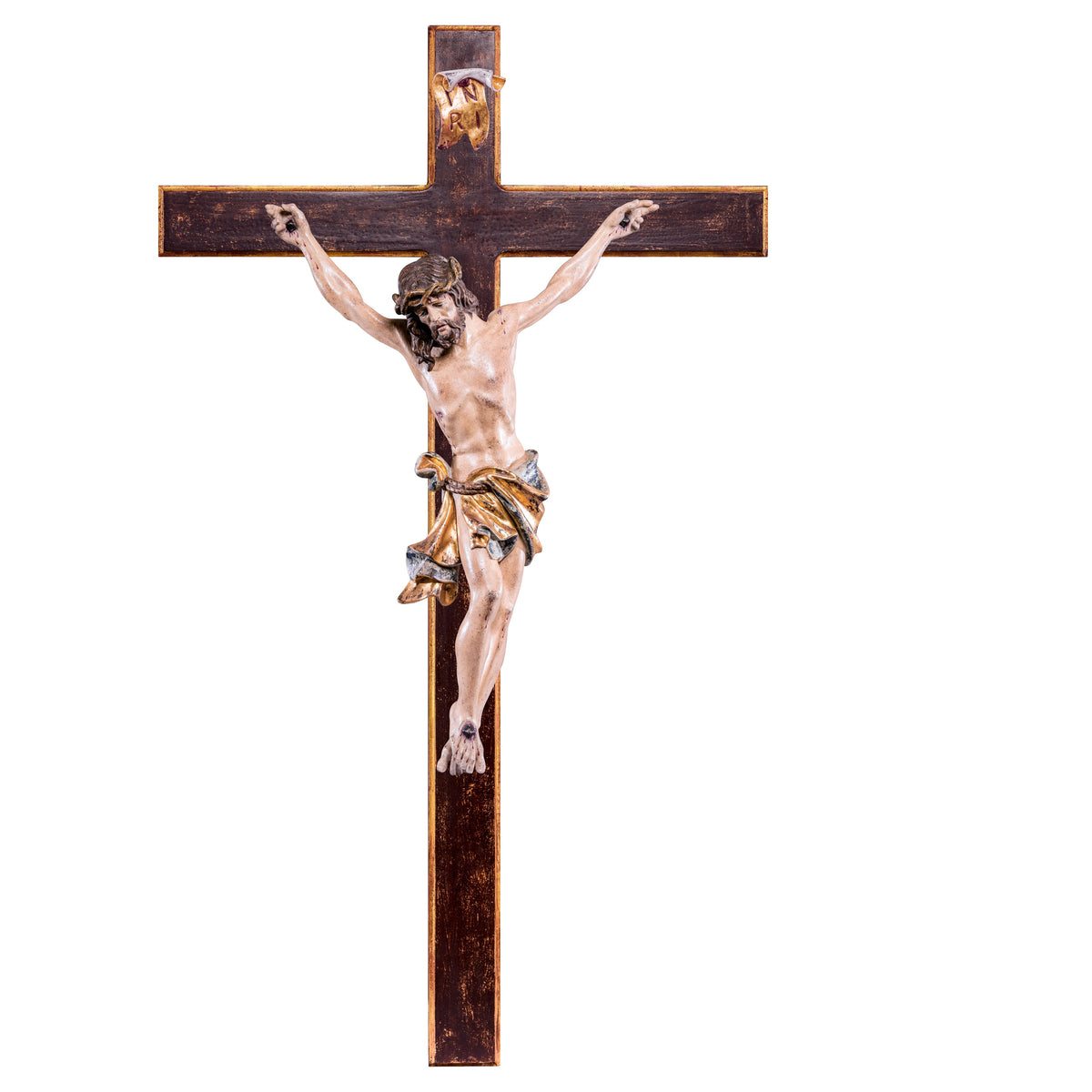 Christ of the Alps blue with straight cross